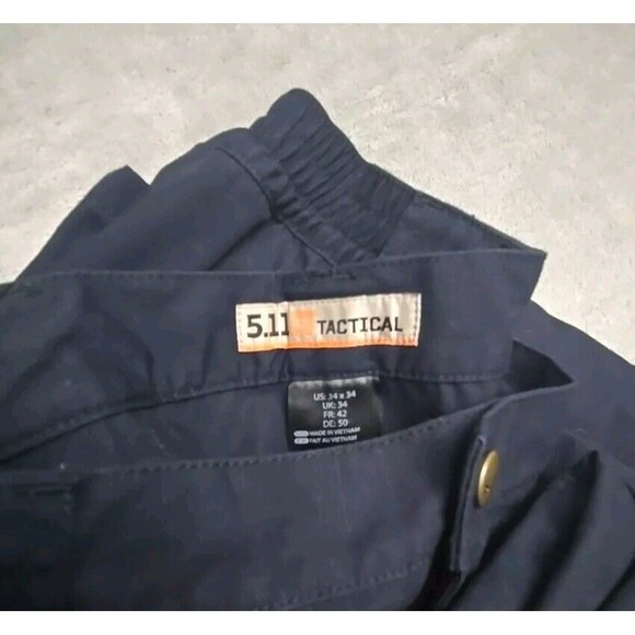 5.11 Tactical 74273 Series Pants Navy Blue 34x34, Ripstop, Cargo, EUC - Picture 7 of 7